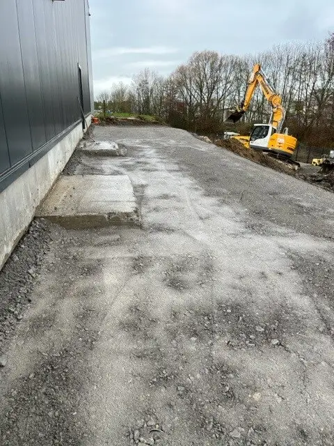 13.01.2023 Planung f�r Pfahlgr�ndung oben an Halle 1